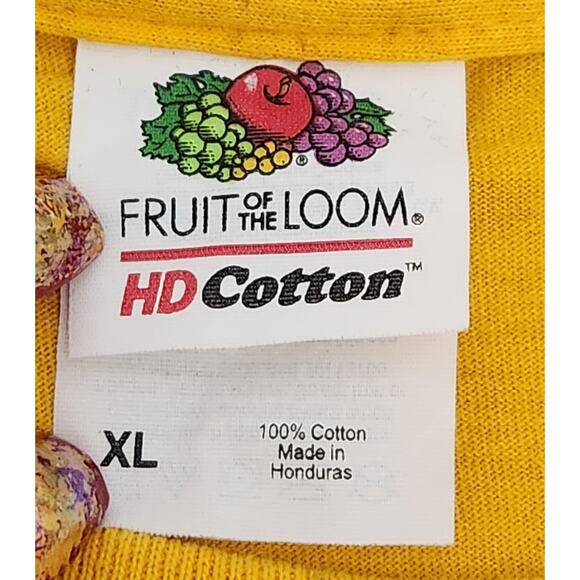 Fruit Of Loom Yellow Chisholm Trail Rangers Swim Team Graphic Shirt XL Stretch - Picture 4 of 4